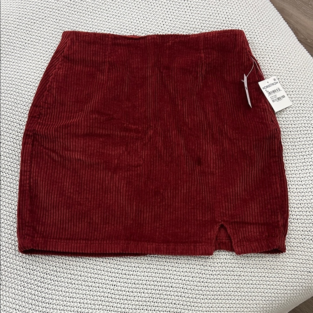 BP Brown Corduroy Pencil Skirt - Picture 3 of 9